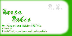 marta makis business card